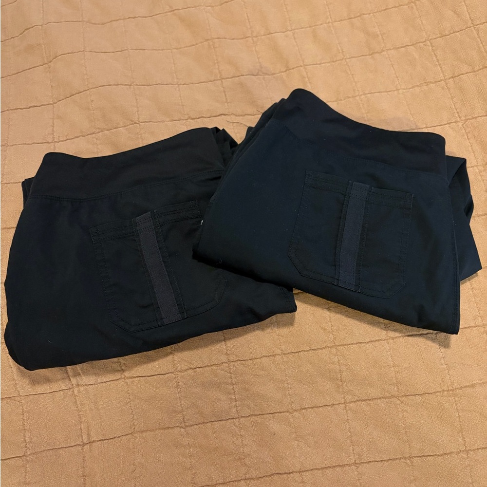 Healing hands purple label yoga waist scrub pants 2 pack